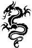 tribal dragon tattoo